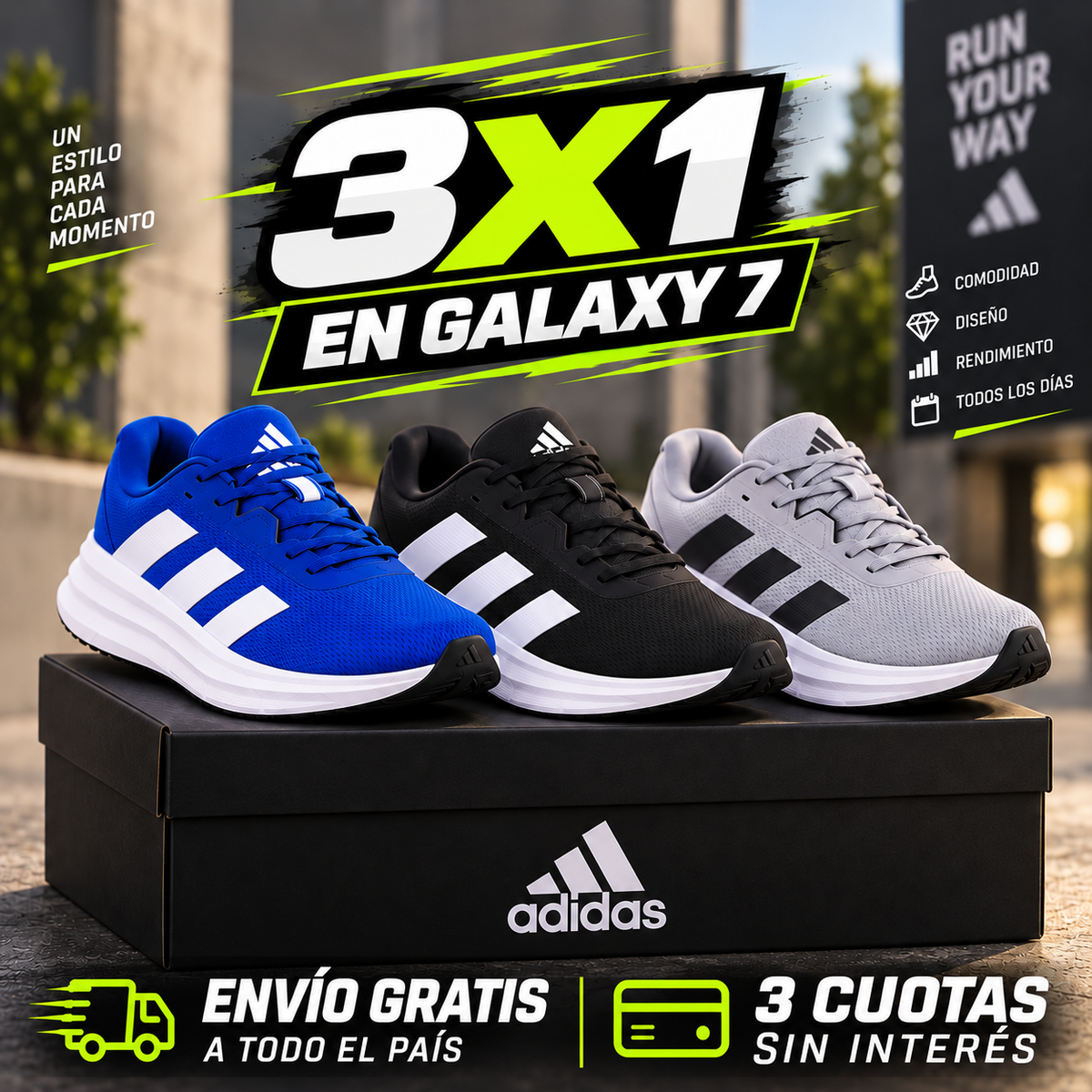 3X1 EN GALAXY 7 - ZAPATILLAS PARA TU COMODIDAD